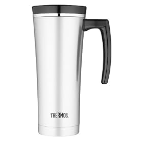 Thermos Sipp 16-Ounce Vacuum Insulated Travel Mug, Black