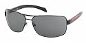 Prada Sport PS54IS Matte Black+Black Rubber/Grey Sunglasses (PS54IS-1BO1A1-65-14-125)