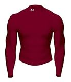 UNDER ARMOUR ColdGear Longsleeve Mock Maroon