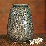 NOVICA Celadon ceramic vase, 'Botanical Blue'