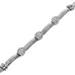 14K White Gold Diamond Bracelet - 0.65 Ct.
