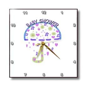 Baby Shower - 10x10 Wall Clock by 3dRose LLC