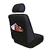 FH-FB071115 Complete Set Travel Master Seat Covers Airbag Ready & Rear Split with Steering Wheel Cover, Seat Belt Pads Blue- Fit Most Car, Truck, Suv, or Van