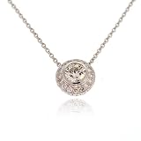 Almaz 18kt White Gold Diamond Pendant 1.45ct tw