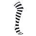 Toe Toe Over Knees - Black-White Size One Size