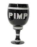 Black Glass Pimp Cup Halloween Accessory