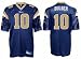 Marc Bulger St. Louis Rams #10 Authentic Reebok NFL Football Jersey (Blue)