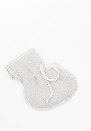 LANACARE Baby Booties in Organic Wool, Soft Grey, size 74 (6-9 mo)