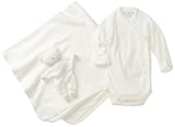 UNDER THE NILE APPAREL Unisex-baby Newborn Treasure Box Gift Set, White, 0-3 Months