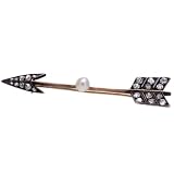 Antique Victorian 1 Carat Mine-cut Diamond Arrow Brooch