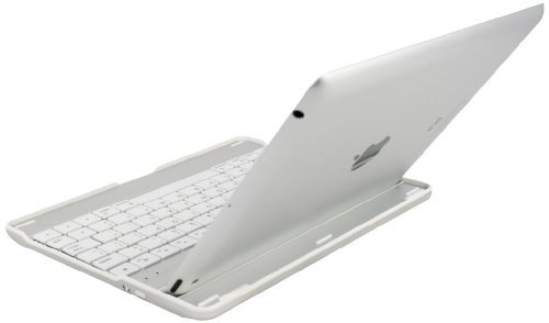 Luvvitt (R) iPad Aluminum Bluetooth Wireless Keyboard Case / Cover for the New iPad 3 - White Keyboard