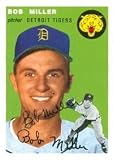 Bob Miller autographed 1954 Topps Archive Baseball Card (Detroit Tigers)