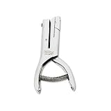 McGill 20-Sheet Heavy-Duty One-Hole 1/4 Utility Punch, Punches 1/8 Hole, Nickel-Plated Steel (301)