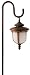 Paradise GL22795RC Low Voltage Cast Aluminum 10-Watt Halogen Royal Light on Shepperd Hook with Frosted Glass, Rust Copper
