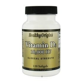 Healthy Origins, Vitamin D3, 10,000 IU, 120 Softgels