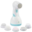 Homedics PED-200 Rechargeable Spinning Pedicure Tool with 5 Attachments, White
