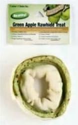 Healthy Real Green Apple Fruit 3.5" Rawhide Donut 1pk.