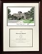 Bradley University Graduate Framed Lithograph w/ Diploma Opening