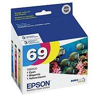 Epson 69 Series DURABrite Ultra Color Ink Cartridges - Multipack (T069520)