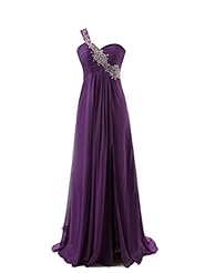 Sexy One Shoulder Sleeveless Chiffon Sweetheart Floor Length Asymmetric  Lace Ruched Evening Dress/Prom Dress  With Rhinestones