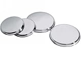 Set of 4 Stainless Steel Hob Covers from