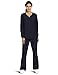 WonderWink Womens Four-Way Stretch Sporty Snap Medical Scrubs Jackets, Navy, Small US