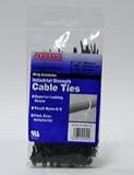 CARRAND 05-30UV/C 5 100/BAG BLK(UV)CABLE TIES