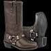 RIVER ROAD WOMEN'S MOTORCYCLE/BIKER SQUARE TOE BOOT (BROWN)