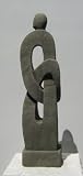 Moderne Gartenfigur 80 cm Kultur Skulptur aus Natur Sandstein
