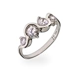 Eve's Addiction Journey Swirl CZ Sterling Silver Ring