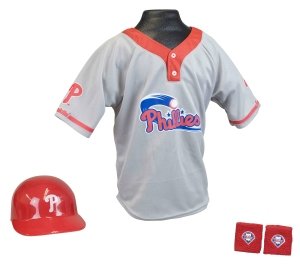 Philadelphia Phillies Baseball Helmet and Jersey Set