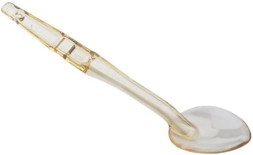 Cambro SPO13-150 High Heat Camtensils Polycarbonate Solid Deli Spoon, Amber by food service warehouse