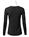 DRESSIS Women's Basic Long Sleeve V Neck Top