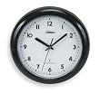 Dakota Designs 2CJA2 Clock, Round, Radio Control, 10 In, Blk