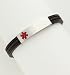Medical Alert ID Rubber/ Stainless Bracelet