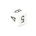 Chessex Opaque 16mm Dice, White with black d6 with numbers