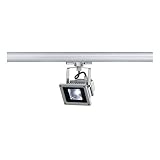 LED Flächenstrahler 102 silbergrau für 3-Phasen Stromschienen LED weiß