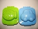 Set of Two Egg Molds (Car and Fish)