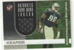 2003 Topps Pristine Performance #PPJK Jevon kearse - Tennessee Titans (Piece of Authentic Jersey ) (Football Cards)