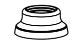 Moen 1411BP Black Opal Uni-Style Roman Tub Diverter Hand Shower Escutcheon 1411