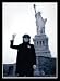 John Lennon (Statue of Liberty, New York City) Framed Music Poster Print - 24" X 36"