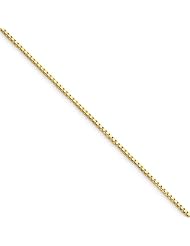 .90mm, 10 Karat Yellow Gold, Box Chain - 22 inch
