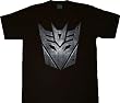 Transformers Mighty Fine Evil Deception Face Black T-shirt Tee