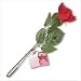 Musical Faux Long Stem Red Rose Flower Plays Music