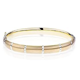 Auragento Two-Tone Bangle Bracelet