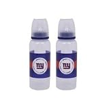 NFL Baby Bottles 2 Pack Safe BPA Free (New York Giants)