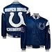 Indianapolis Colts Royal Blue Leather Super Bowl Champions Commemorative Jacket