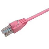 Ka-Bling 7-Feet Pink Cat5e Patch Cable w/ Bling and Snagless Boot