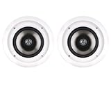 JBL SP8CII 2-Way, Round 8-Inch In-Ceiling Speaker with Swivel Mount Tweeter (Pair)