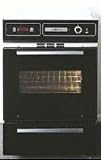 Summit TTM7212DK 24 Single Gas Wall Ove, Broiler Door, Electronic Ignition, Clock, Timer - Black